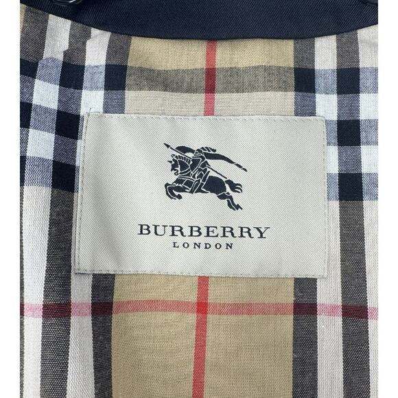 Burberry Trench Coat Black House Check Classic Plaid Winter Lining Jacket US 2 - Picture 15 of 16